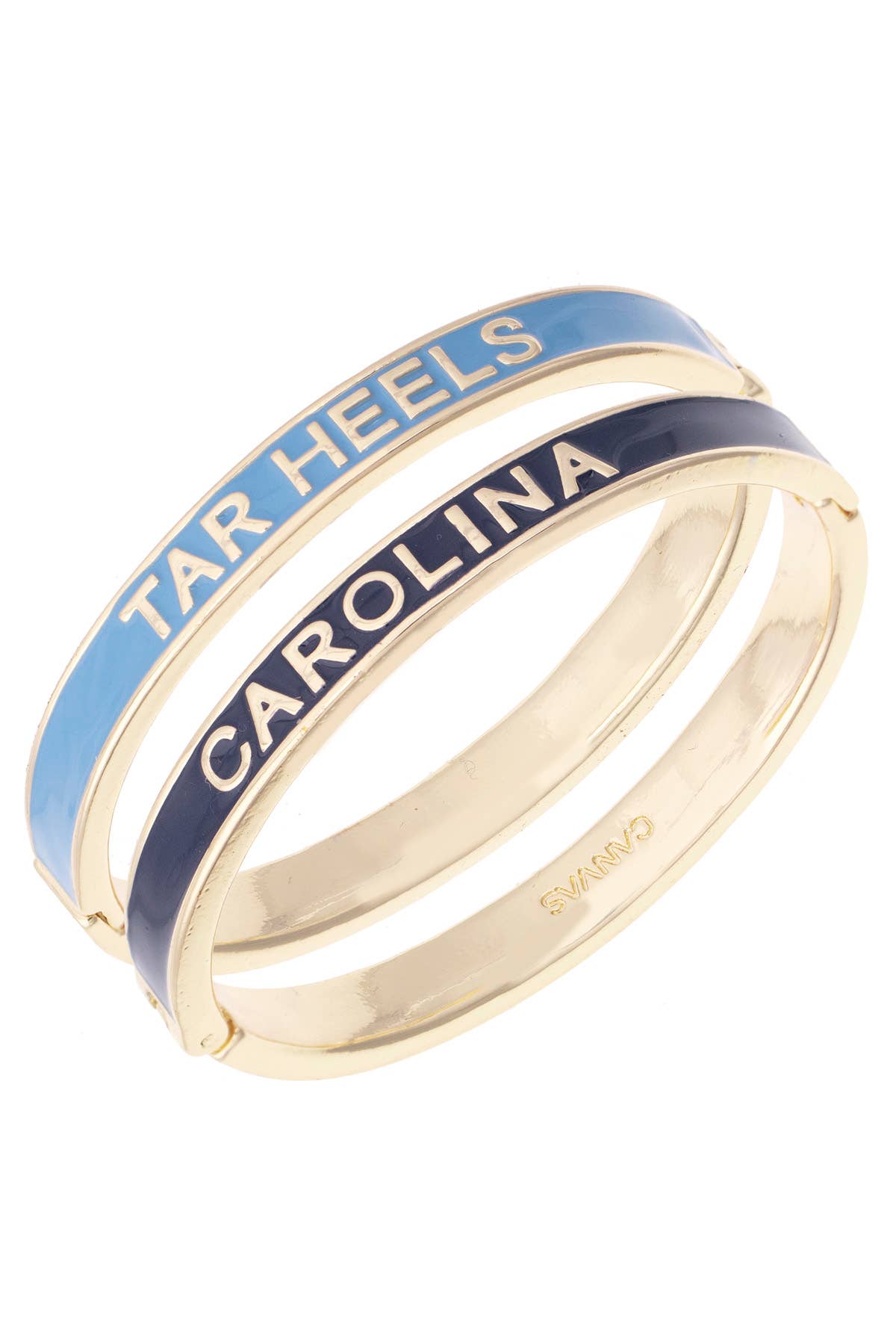 North Carolina Tarheels Skinny Enamel Hinge Bangle