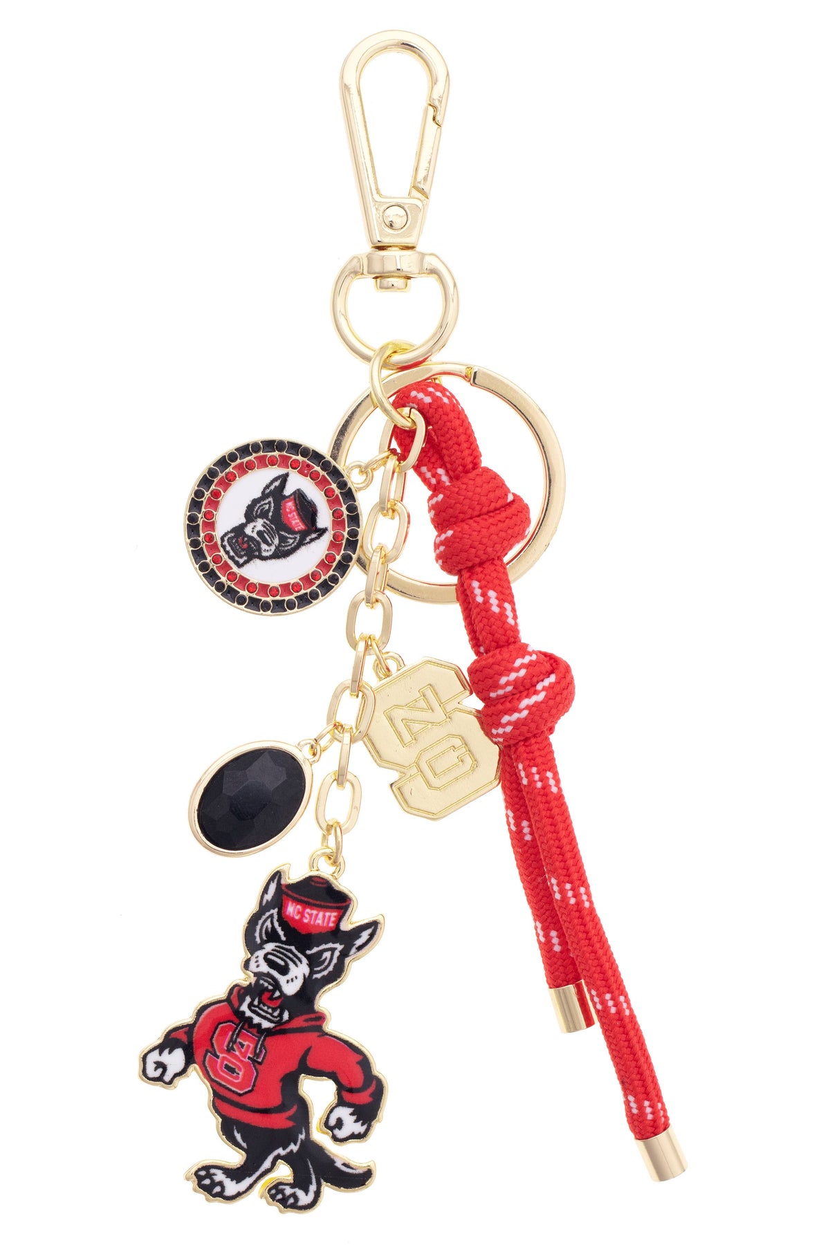 North Carolina State Wolfpack Cluster Bag Charm