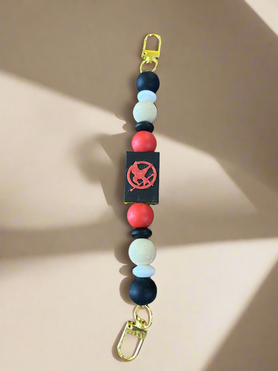 Silicone Beaded “Hunger Games” Kindle/Electronic Book Reader Strap