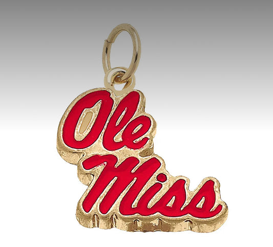 Ole Miss Rebels Enamel Logo Charm