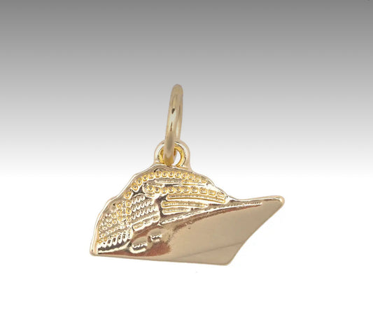 Cruise Ship in Shiny Gold