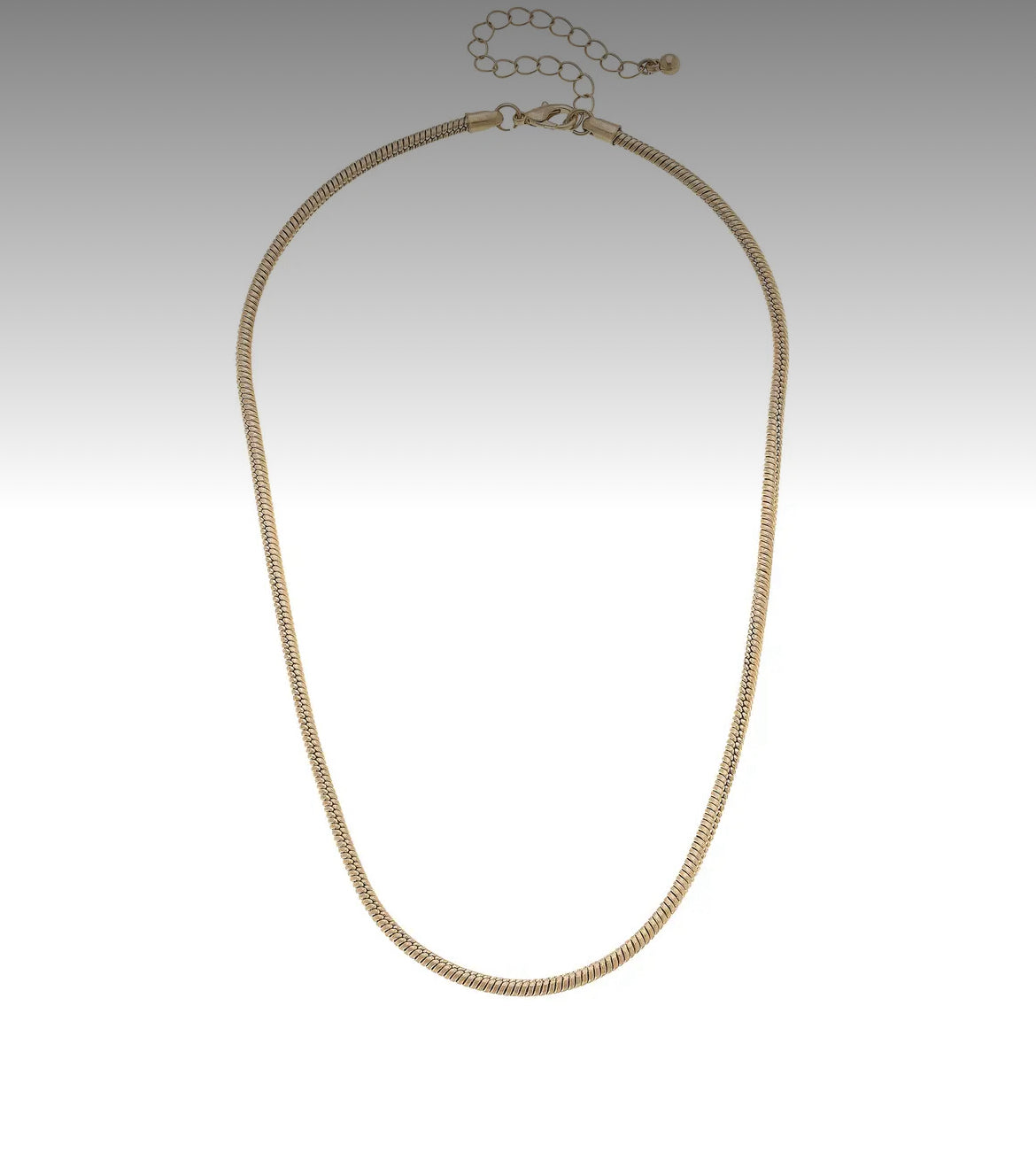 Brooklyn Cord Style Charm Necklace Base in Shiny Gold