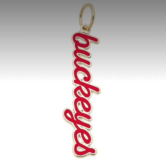 Ohio State Buckeyes Enamel Script Charm