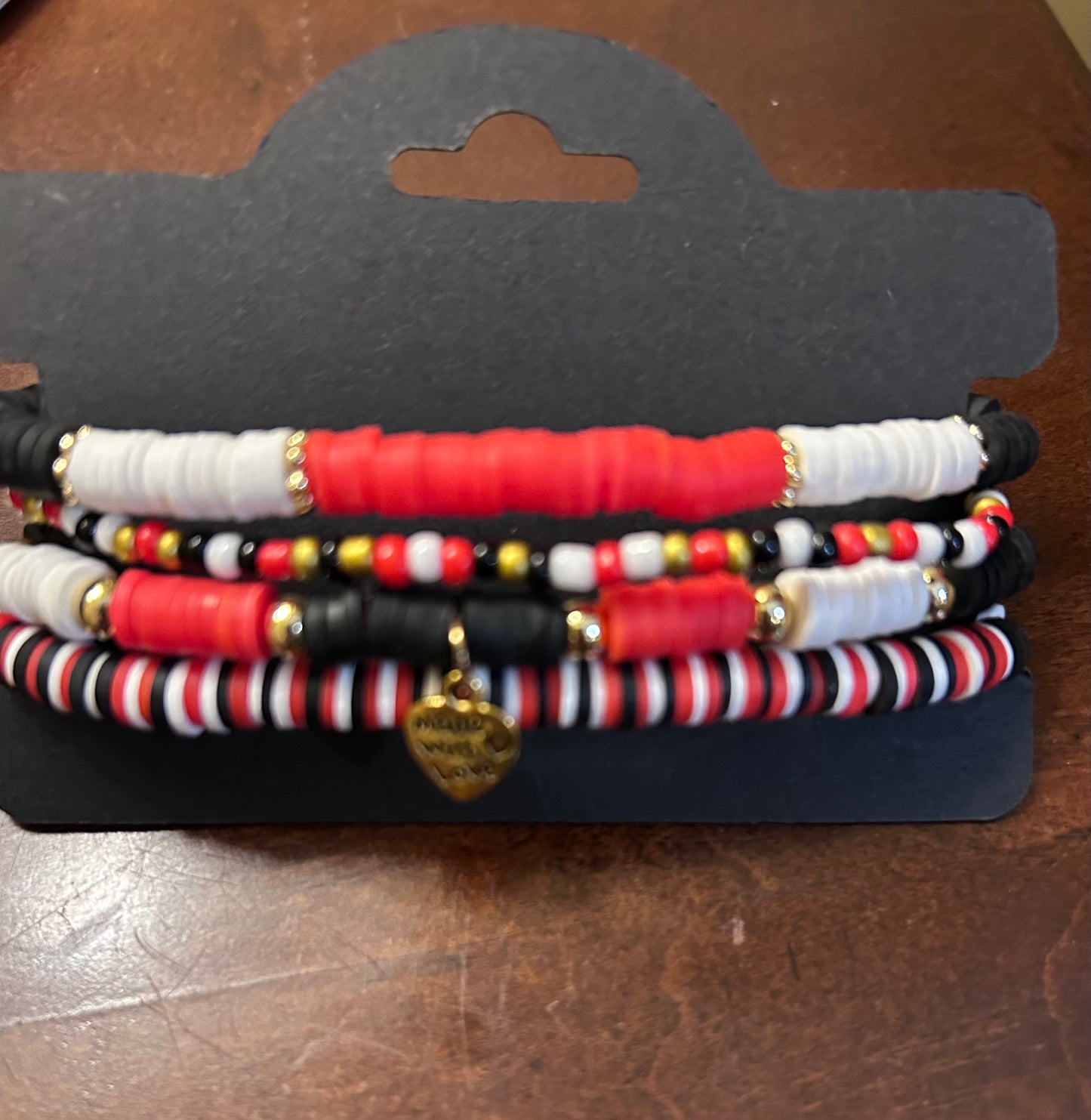 NCSU North Carolina State University Wolfpack Bracelet Stack