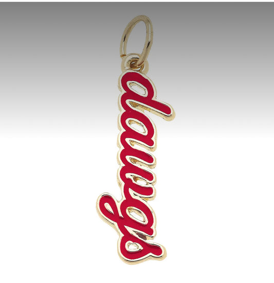 Georgia Bulldogs Enamel Script Charm