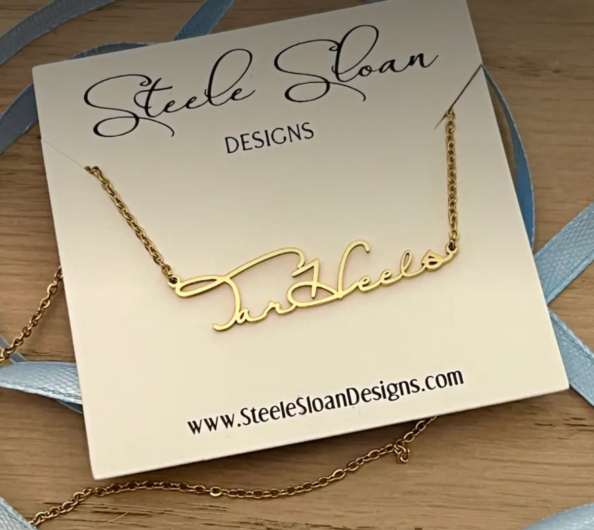 Tar Heels Gold Necklace