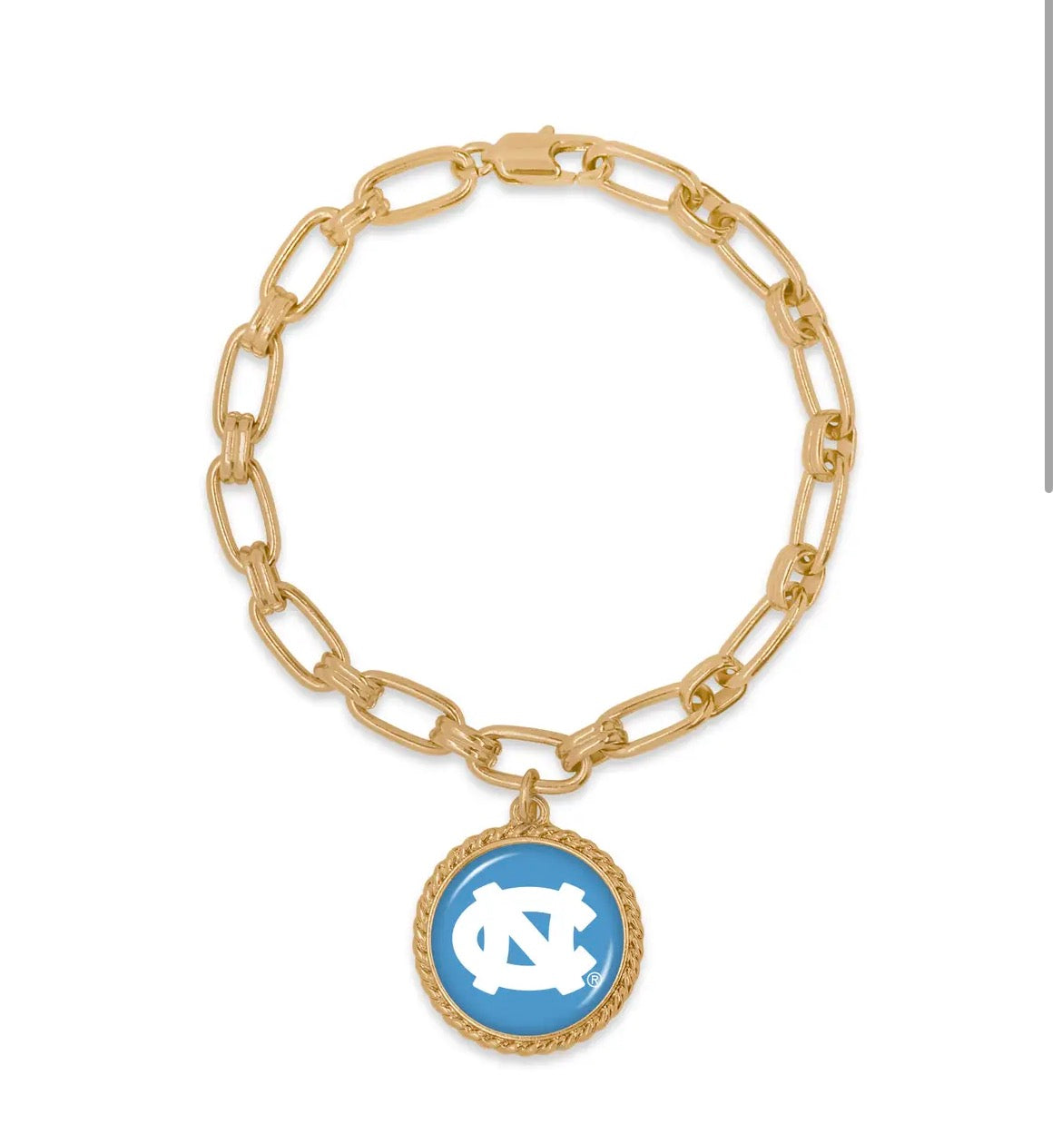 North Carolina Tar Heels Rope Designed Bracelet