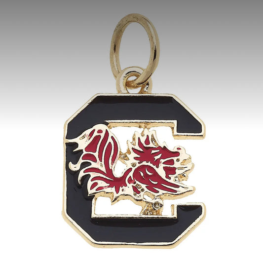 U of SC University of South Carolina Gamecocks Enamel Logo Charm