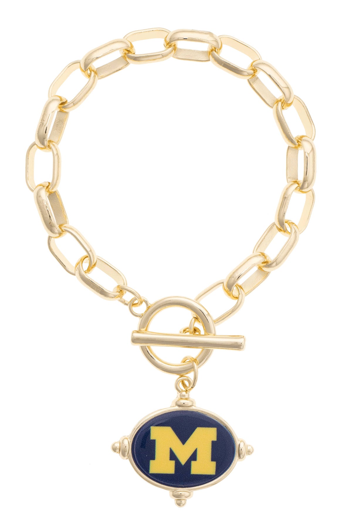 Michigan Wolverines Logo Intaglio Bracelet