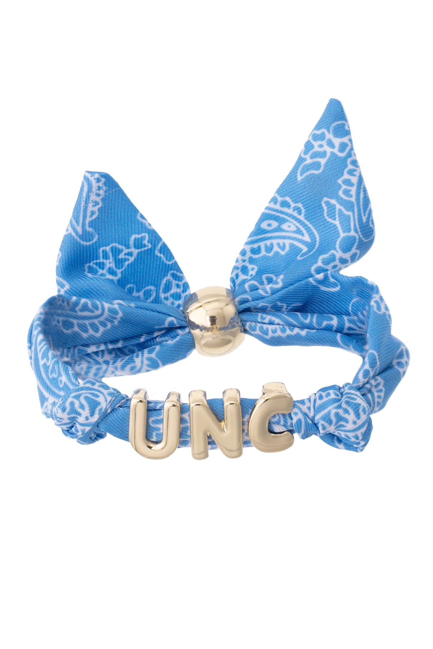 North Carolina Tarheels Bandana Slider Bracelet