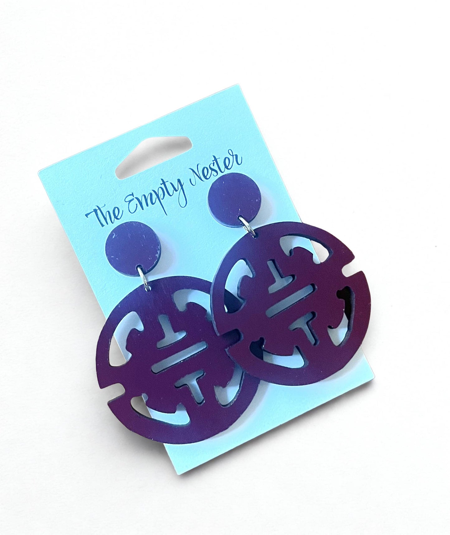 Colorful Greek Earrings: Aqua