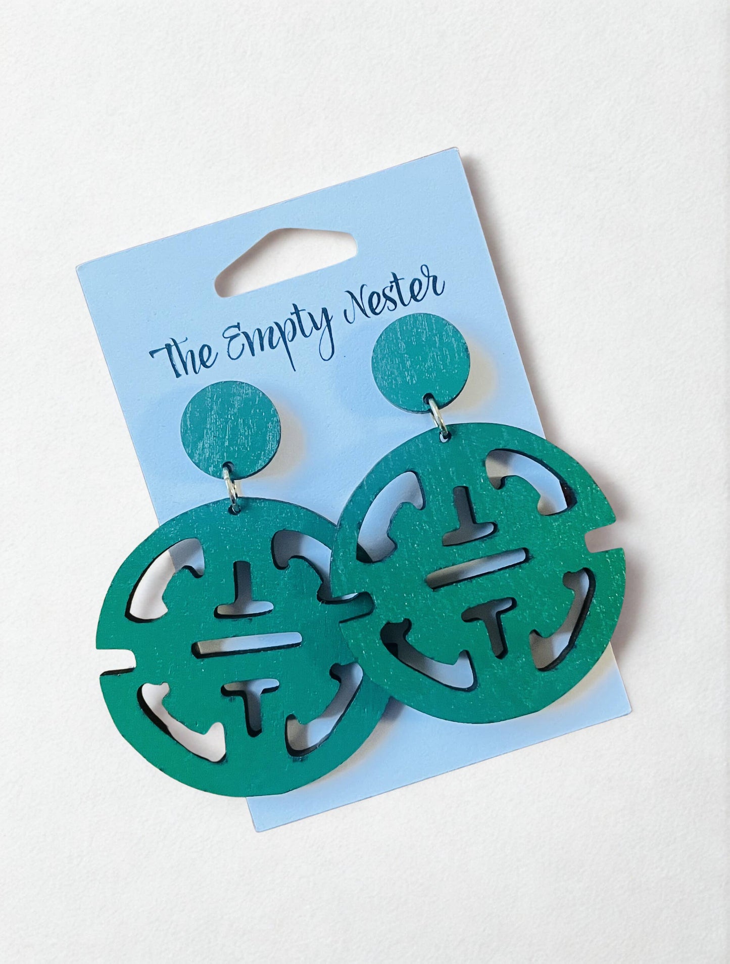 Colorful Greek Earrings: Aqua