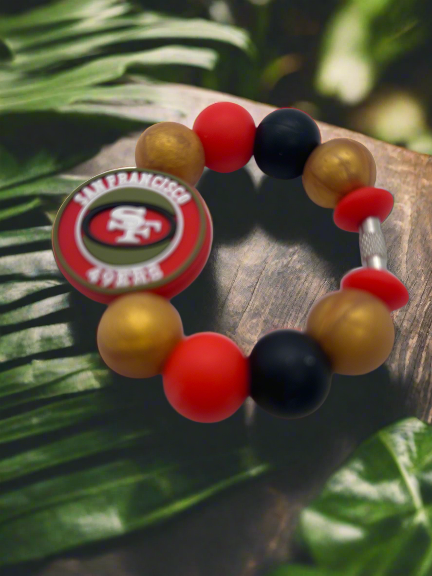 San Francisco 49ers Silicone Beaded Stanley Cup Charm