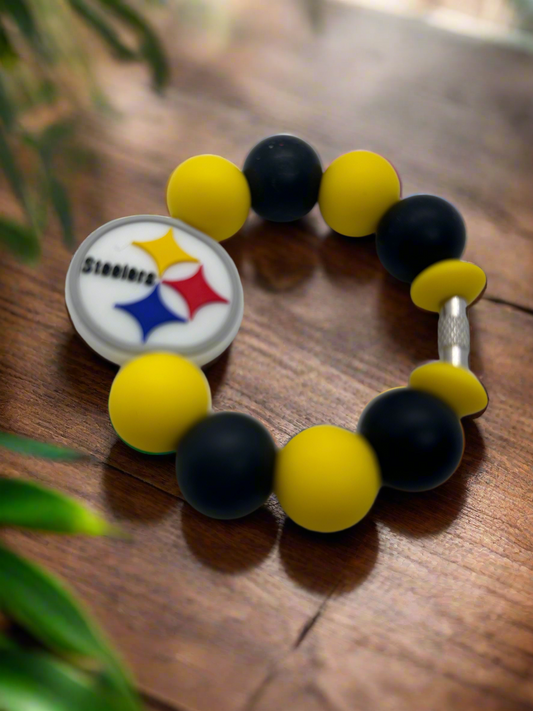 Pittsburgh Steelers Silicone Beaded Stanley Cup Charm