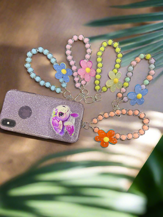 Flower Mobile Phone Wristlet