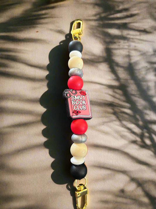 Silicone Beaded “The Smut Club” Kindle/Electronic Book Reader Strap
