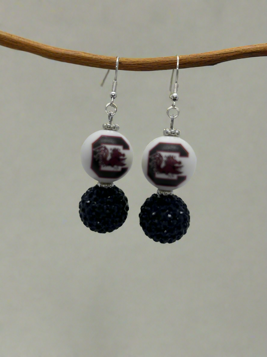 UofSC University of South Carolina Gamecocks Game Day Earrings