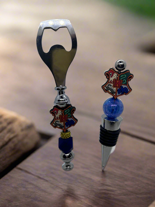 Harry Potter Hogwarts Beaded Bottle Opener and Wine Stopper