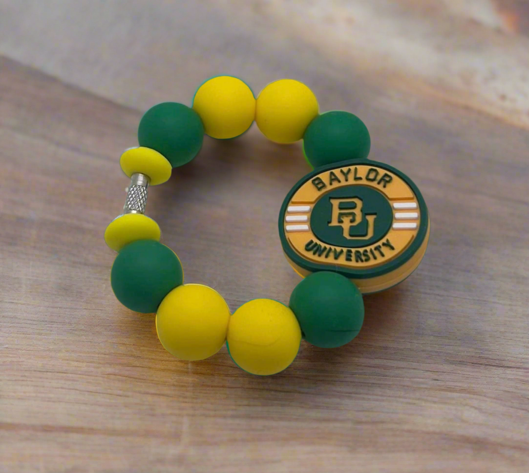 Baylor University inspired beaded Stanley Cup charm