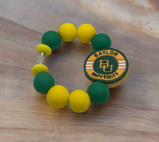 Baylor University inspired beaded Stanley Cup charm