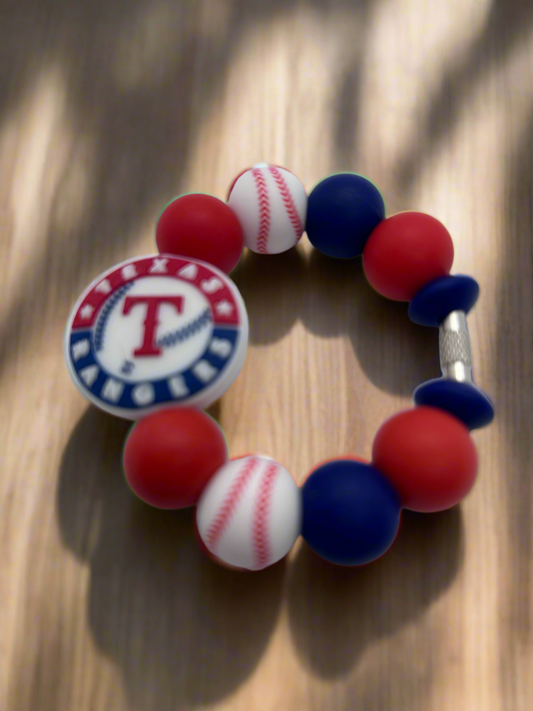 Texas Rangers Silicone Beaded Stanley Cup Charm