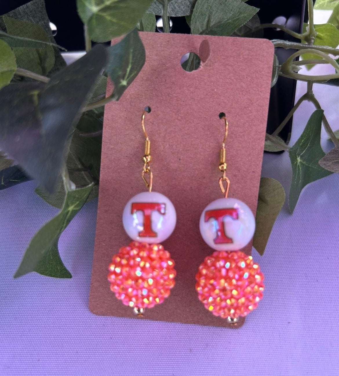 Tennessee Volunteers Custom Beaded Gameday Earrings