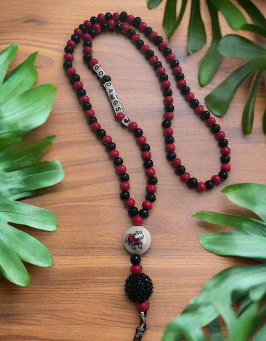 Gardner Webb Bulldogs Custom Beaded Lanyard