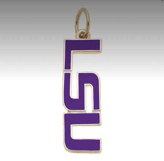 LSU Tigers Enamel Logo Charm