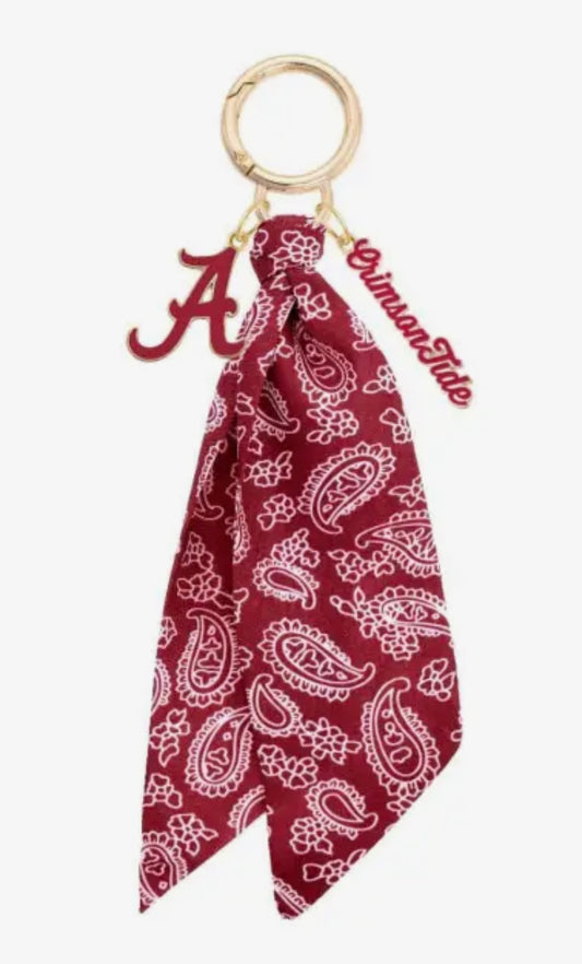 Alabama Crimson Tide CANVAS Style Cluster Bag Charm in Crimson