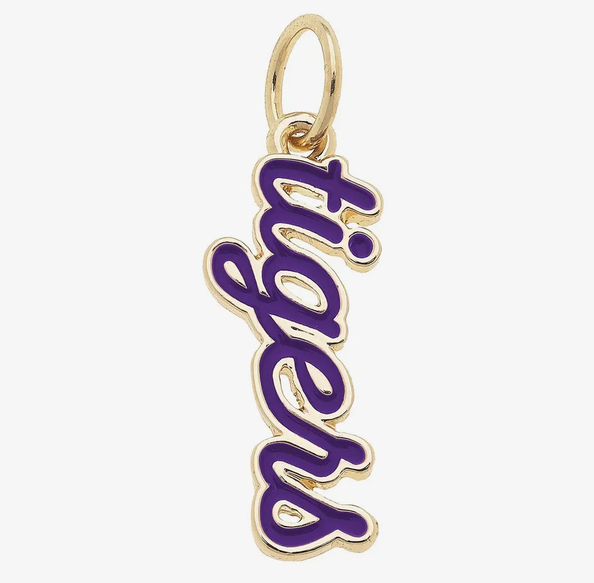 Clemson Tigers Enamel Script Charm by Canvas Style