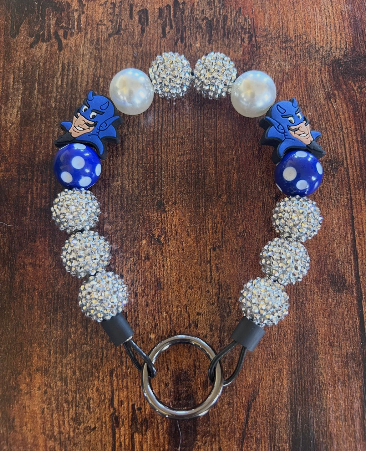 Duke Blue Devils Custom Beaded Dog Collar