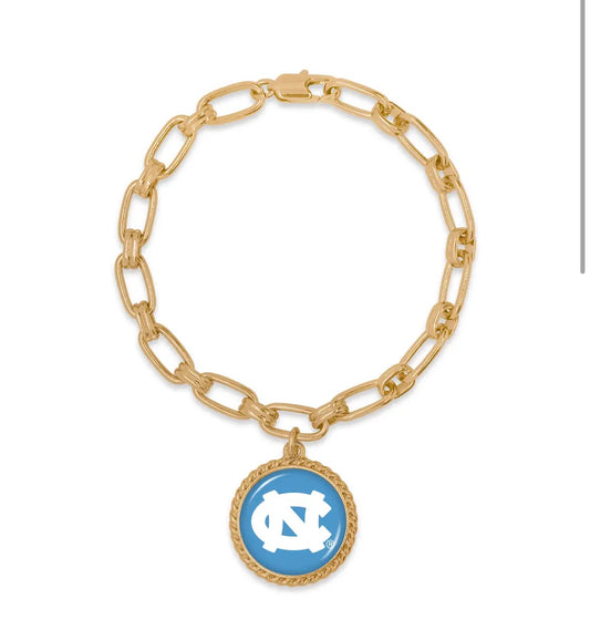 North Carolina Tar Heels Rope Designed Bracelet