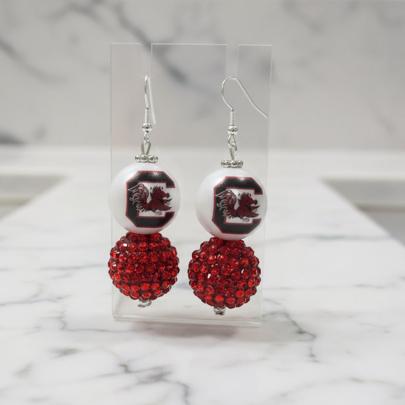 UofSC University of South Carolina Gamecocks Game Day Earrings