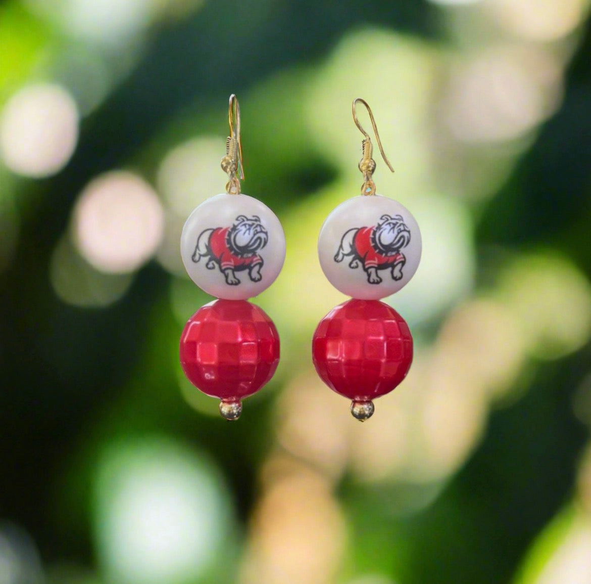 Gardner Webb Bulldogs Custom Gameday Earrings