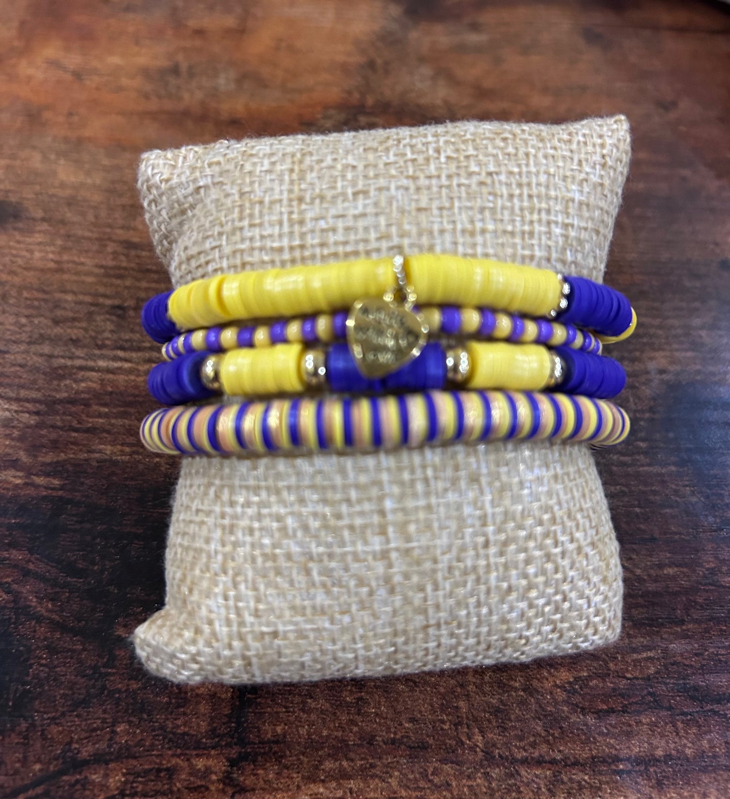 ECU East Carolina University Pirates Custom Beaded Bracelet Stack