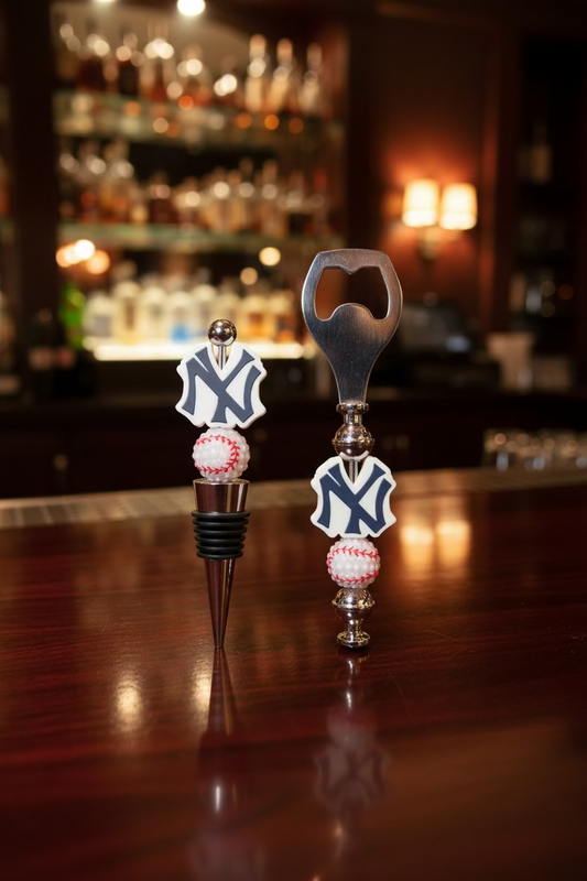 New York Yankees Wine Stopper and Bottle Opener