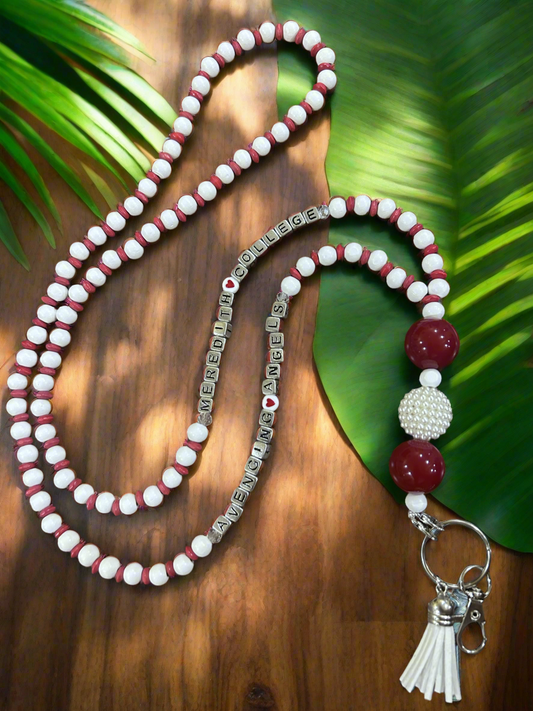 Meredith College inspired lanyard