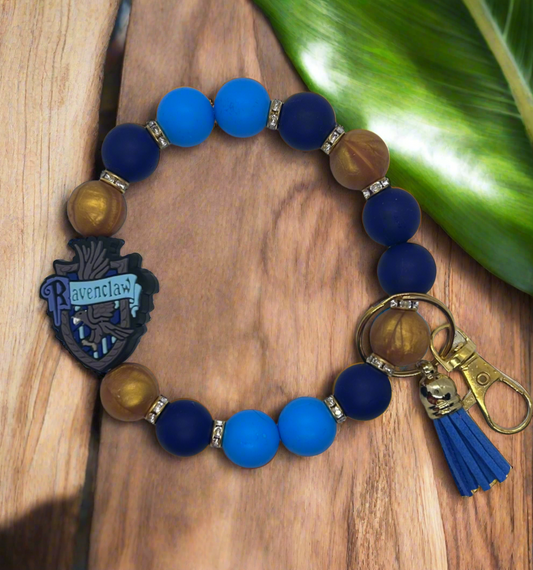 Harry Potter Inspired Ravenclaw wristlet keychain