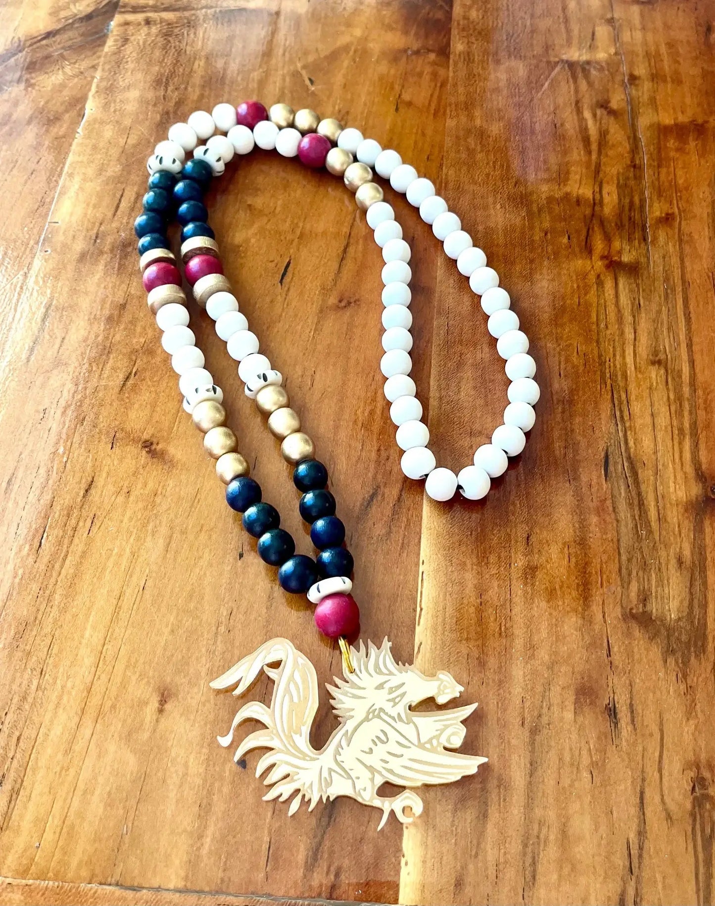 Gold Gamecock Necklace