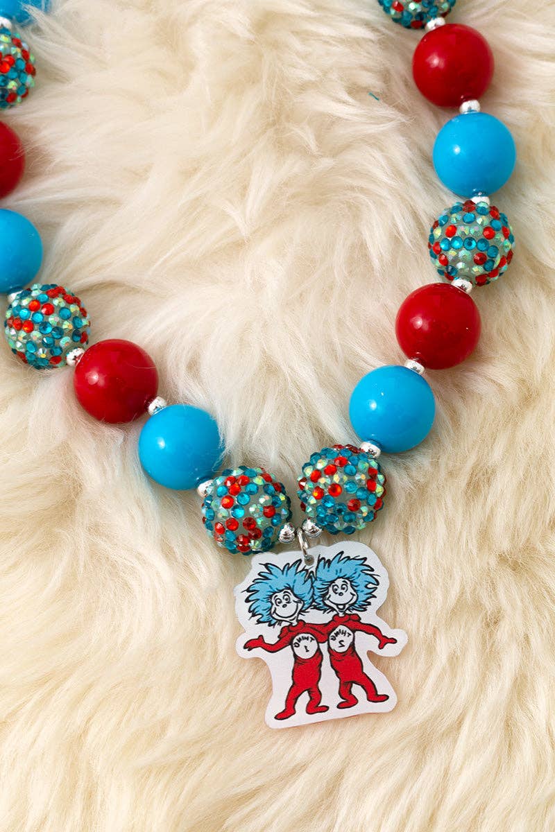 Dr. Seu** character bubble necklace with pendant